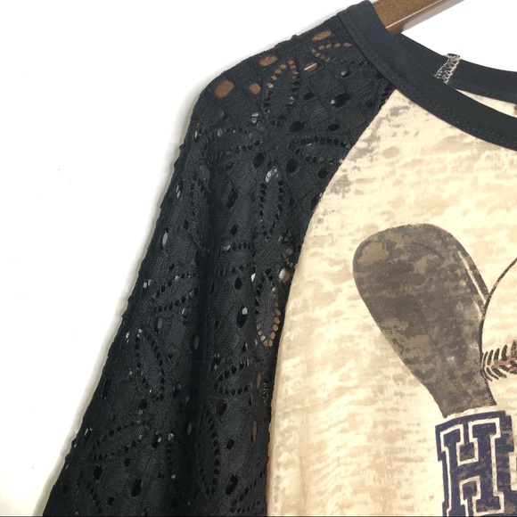 NWT Baseball Home Is Where The Heart Is Raglan Tee - Picture 3 of 6